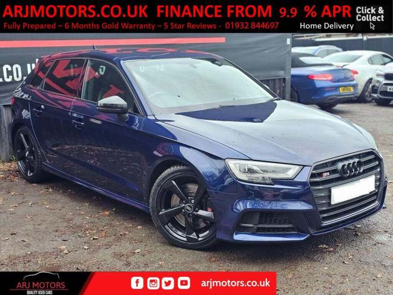 2018 Audi S3 2.0 TFSI Black Edition Sportback S Tronic quattro Euro 6 (s/s) 5dr HATCHBACK Petrol ...