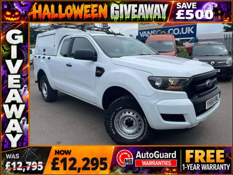 2018 Ford Ranger 2.2 TDCi XL Pickup Double Cab 4dr Diesel Manual 4WD Euro 5 (s/s) (Eco Axle) Pick...