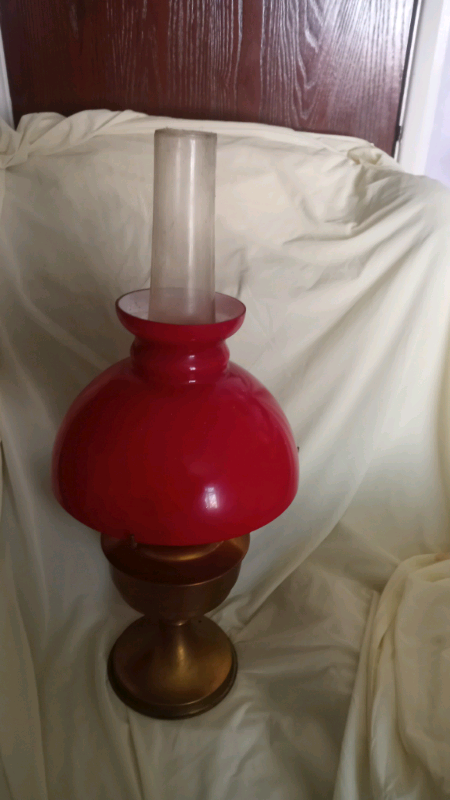 Antique Victorian brass lamp