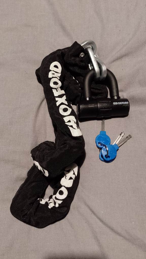 Oxford HD sold secure motorbike lock&chain