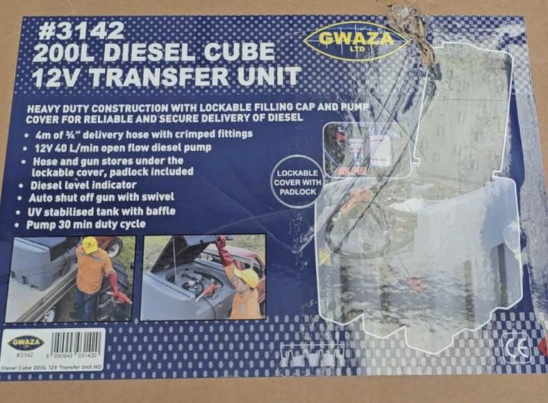 400lt fuel diesel bowser tank for vans pickups diggers jcb