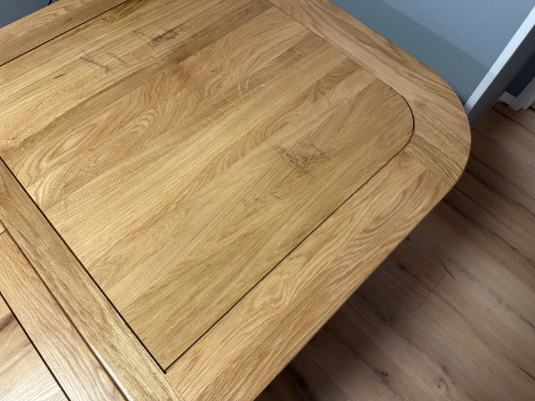 Oak Furnitureland - Hercules Solid Natural Oak Extending 10 or 12 Seator Dinning Table