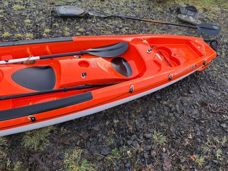 Kayak plus paddles - carries 2 adults, 1 child plus baggage