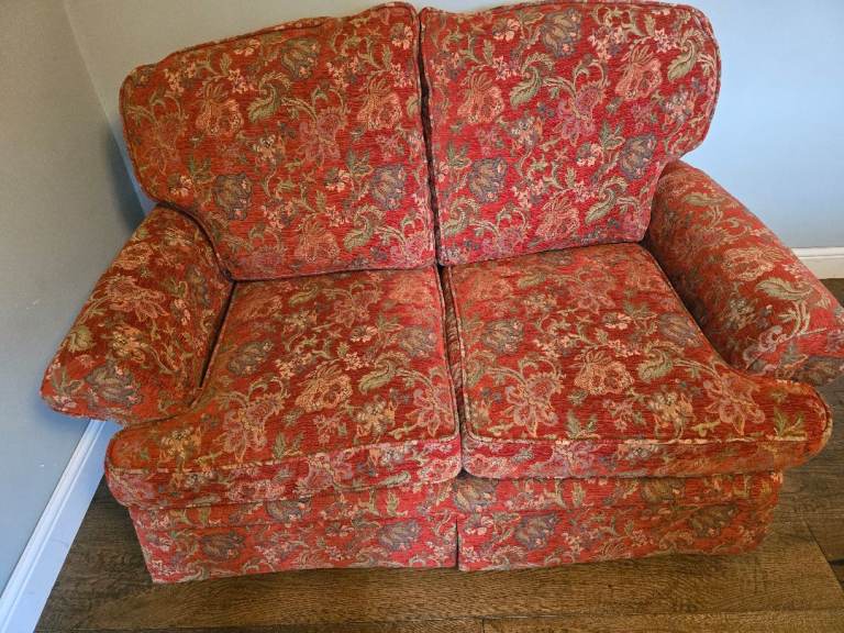 Sofa with matching armchair