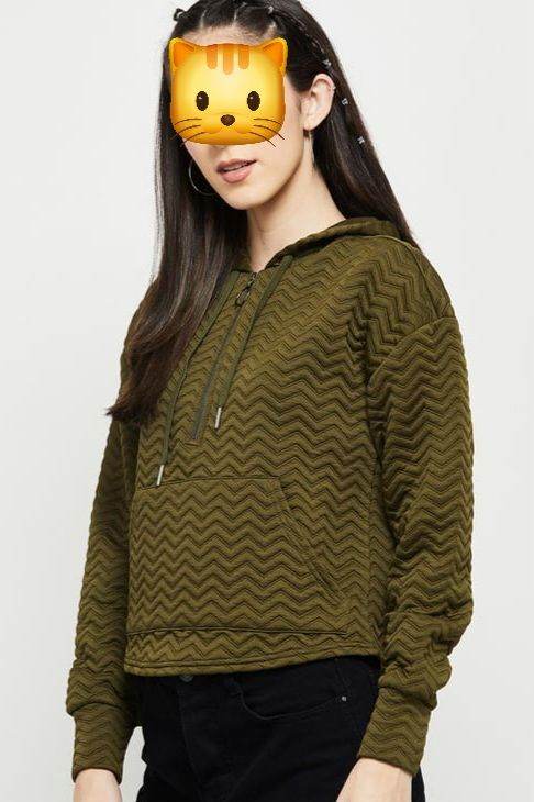 Hoodie Olive-green New