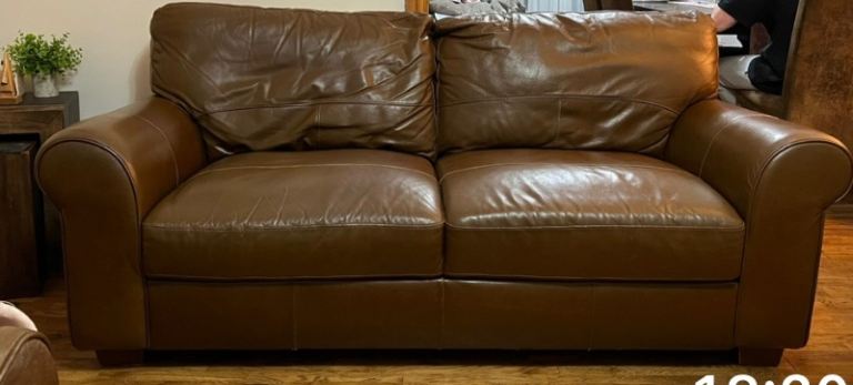 Brown sofa 
