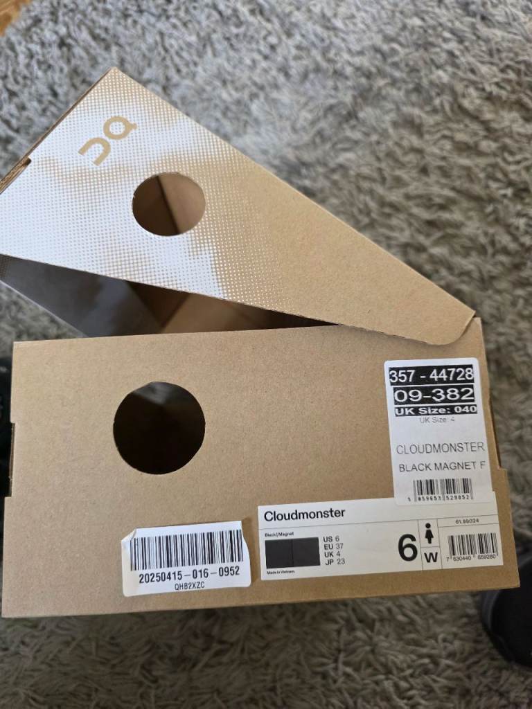 Brand New On Cloudmonster Running Shoes – UK Size 4