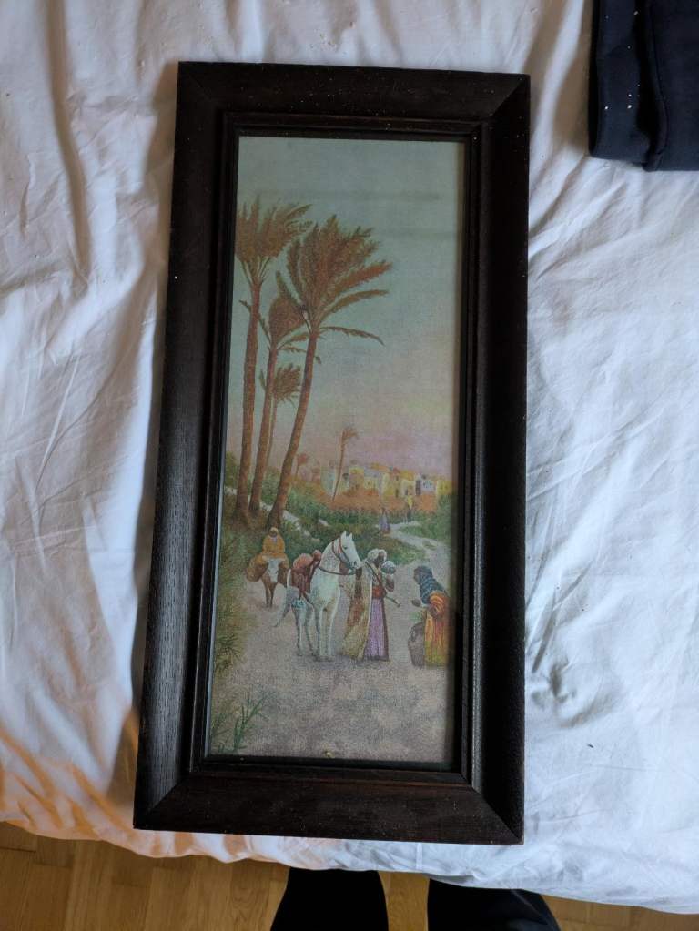 Quality framed print of an Arab scene "The water seller".