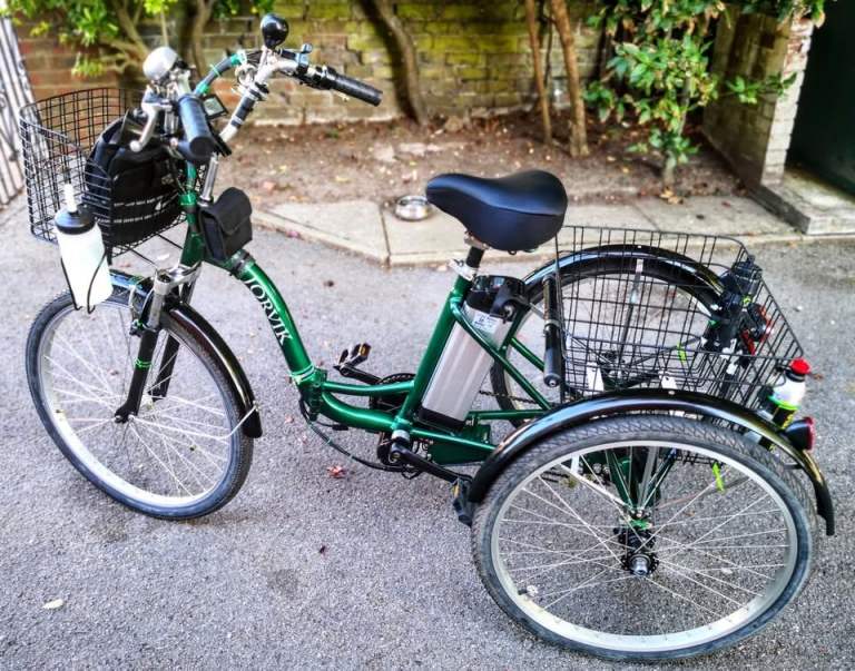 Jorvik adult electric tricycle trike e-trike with Bafang mid-motor ***absolutely AS-NEW