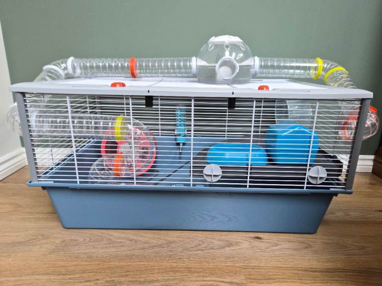 Large Hamster Cage (78 x 45 x 38 cm) & Ferplast Modular Lab Set plus massive tube collection