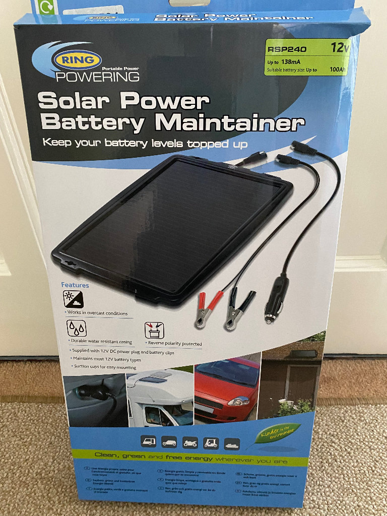 Solar power Battery maintainer 12v
