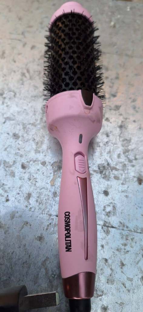 Pink Electrical Hair Curling Brush 