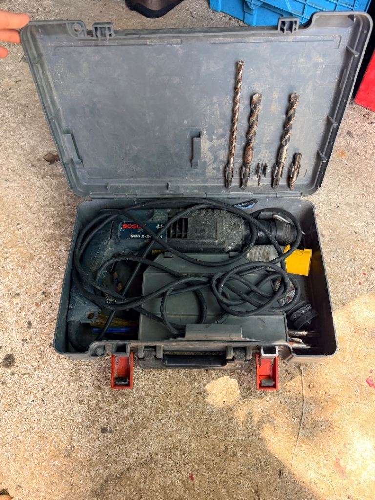 Bosch SDS-plus Rotary Hammer Drill with Case & Bits