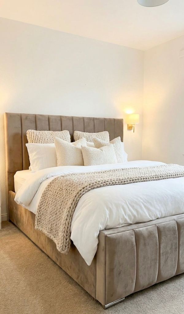 Luxury Handmade King Size Bed with Storage Without matress