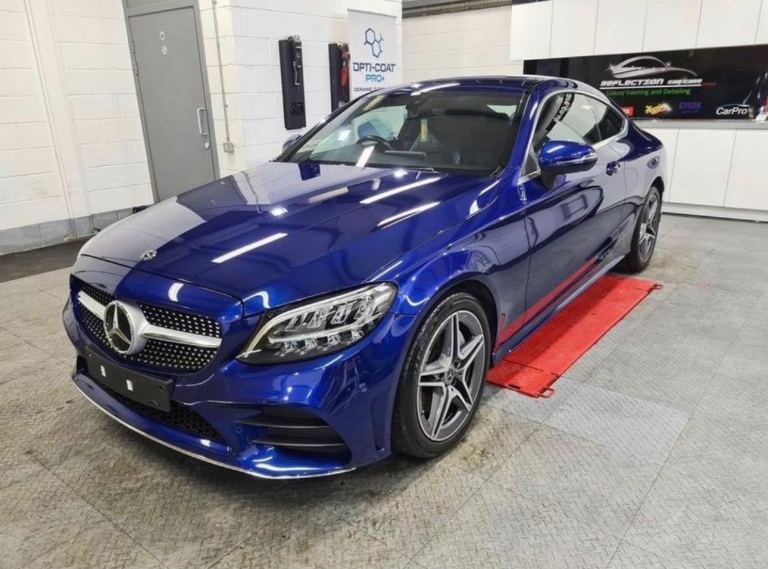 Mercedes-Benz C Class C300 Coupe Auto 2018 – Blue – 67,000 Miles – Excellent Immaculate  Condition