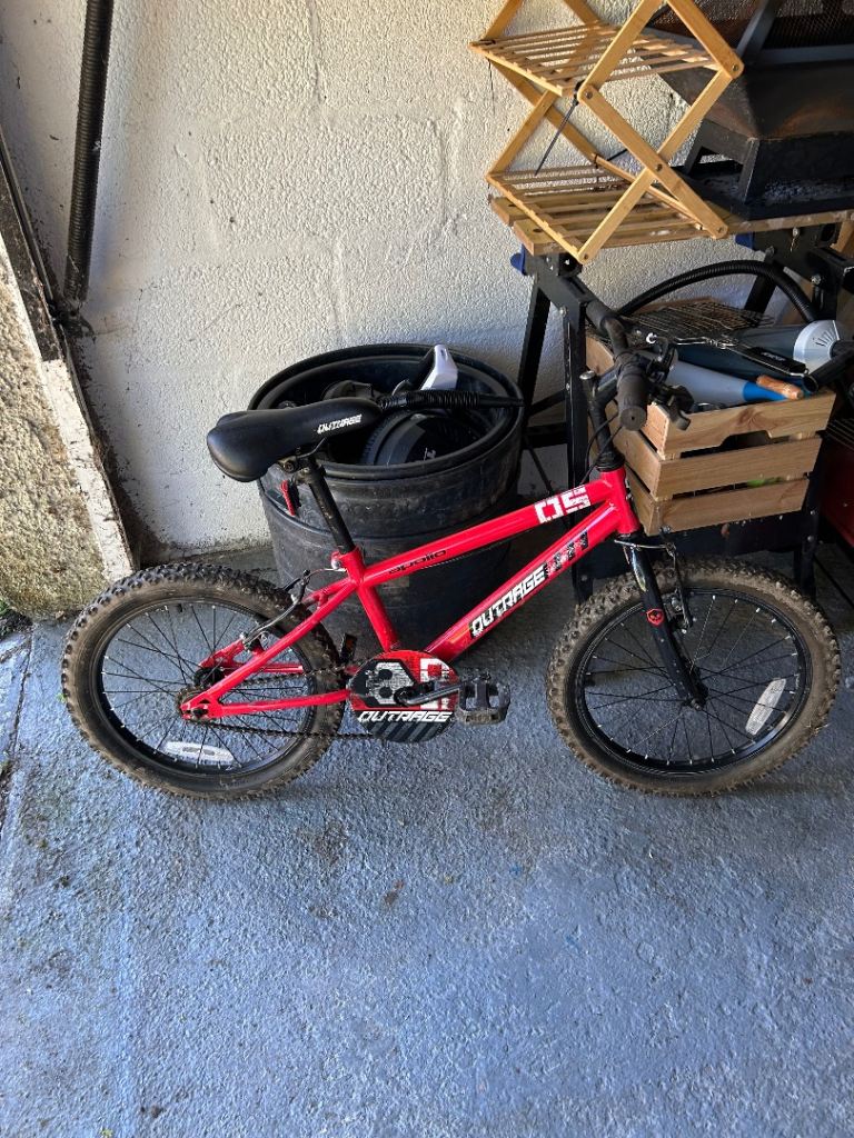 OUTRAGE 05 Kids BMX Bike – Red, Fair Condition