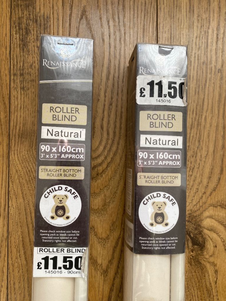 Roller Blinds Natural 90 x 160