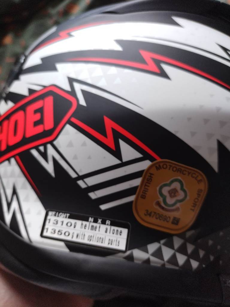 Shoei nxr motorcycle helmet 
