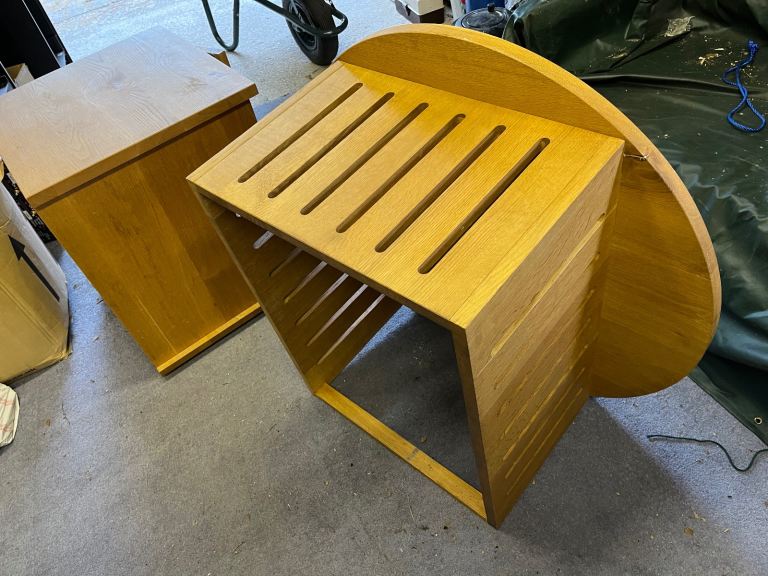 Matching bespoke made teak furniture