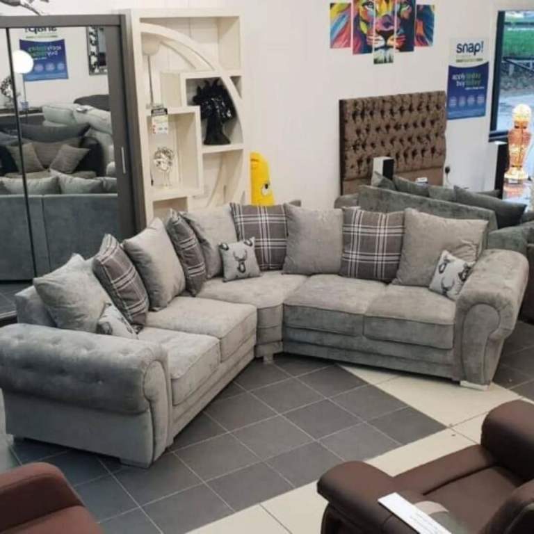 NEW Verona Corner Sofa Grey Color - BRAND NEW Cash On Delivery Free Home Delivery 🏠🚛