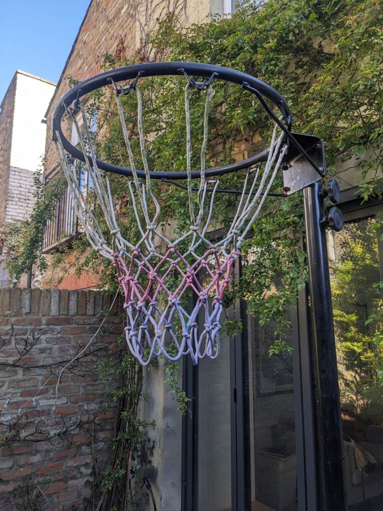 Basketball hoop and stand