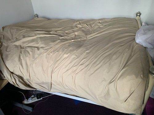 Double futon mattress with removable covers