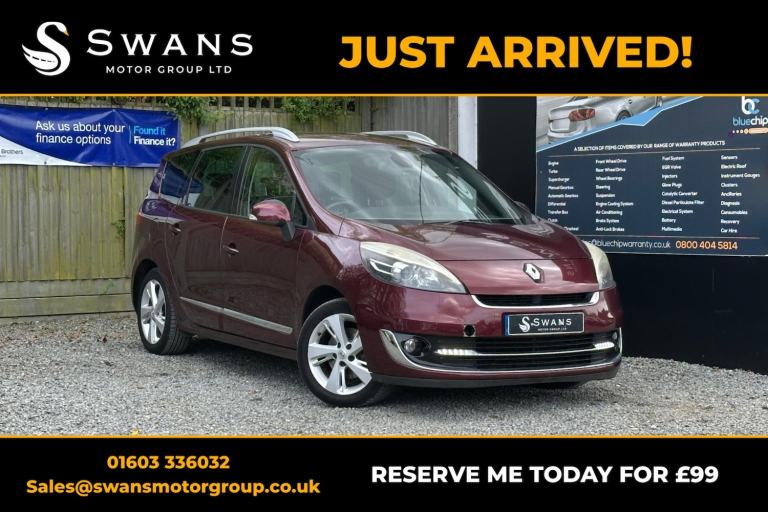 RENAULT GRAND SCENIC 1.6 dCi Dynamique TomTom Red Manual Diesel 2013 (7 SEATS)