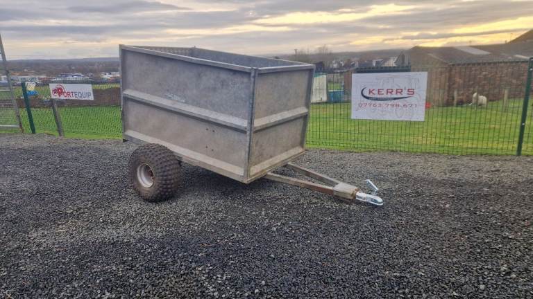 Quad atv galvanised livestock trailer farm tractor 