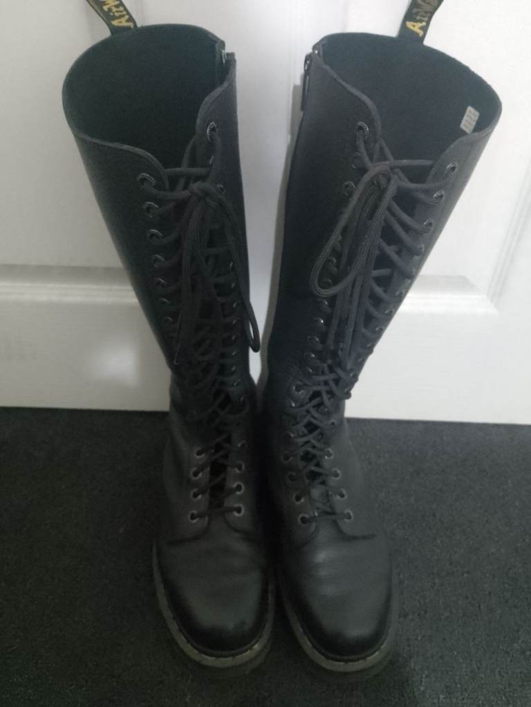 Knee high doc marten boots 