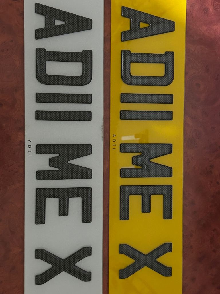 Brand new name plate