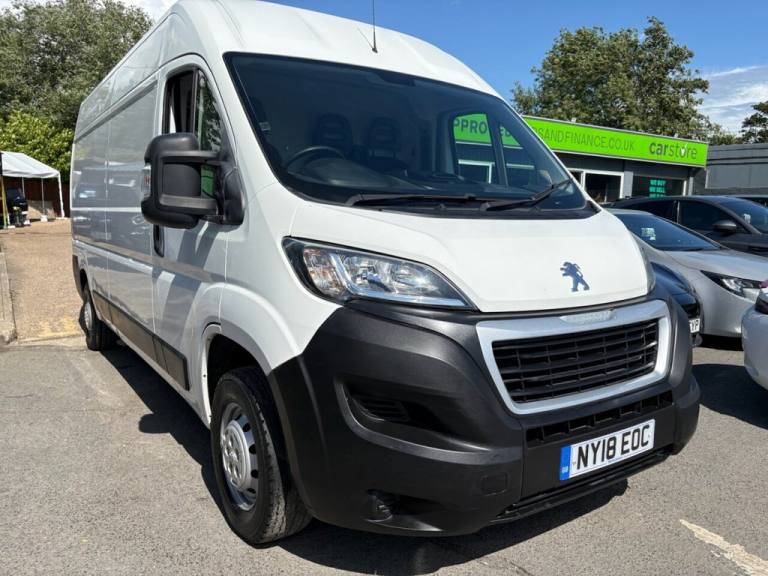 2018 Peugeot Boxer White 2.0 BlueHDi 335 L3 H2 panel van, 30,600 miles, Euro 6, ULEZ compliant Pa...