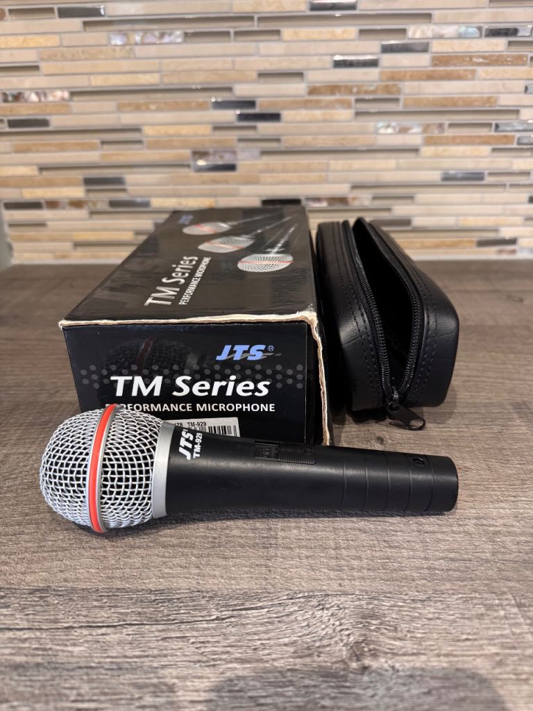 JTS TM Series Performance Microphone (TM-929) w/ Case & Box