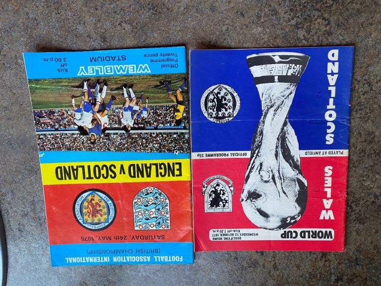 Retro 70s Scotland & Celtic Football Programmes - Multicoloured, Fair Condition
