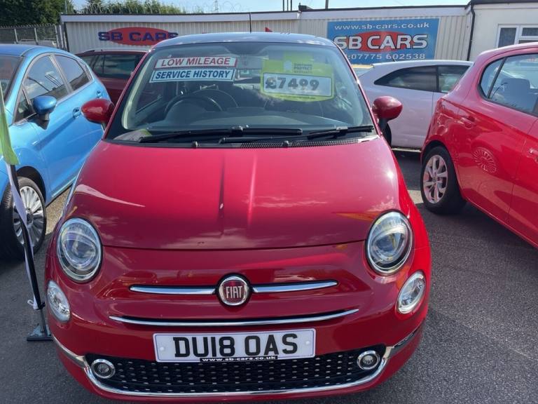 2018 18 FIAT 500 1.2 LOUNGE HATCHBACK 3DR PETROL MANUAL EURO 6 (S/S) (69 BHP)