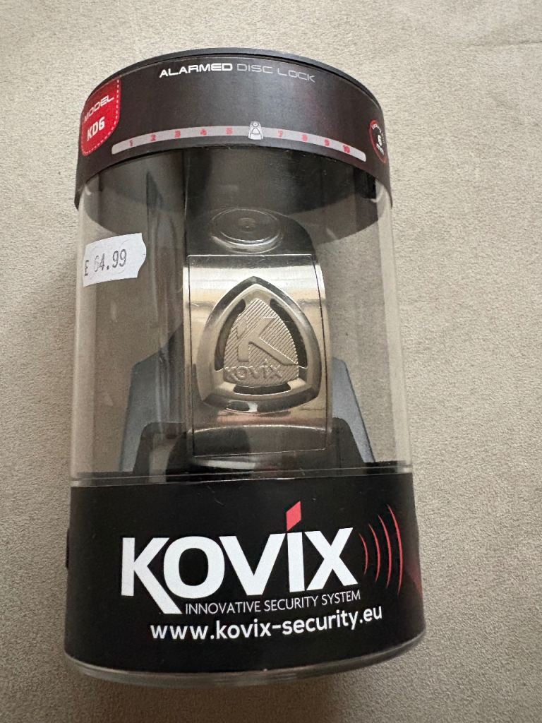 image for Kovix 6mm Motorcycle Disc Lock Alarm