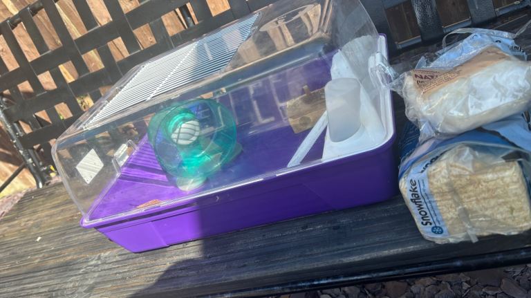 Hamster cage and starter kit free 