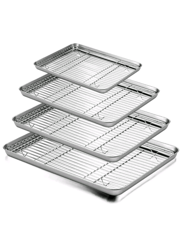 Baking pans with cooling rack/baking trays oven bakeware