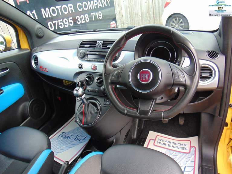 FIAT 500 1.2 500 1.2 69hp S * ONLY 34013 MILES * 8 SERVICE STAMPS * MOT AUGUST