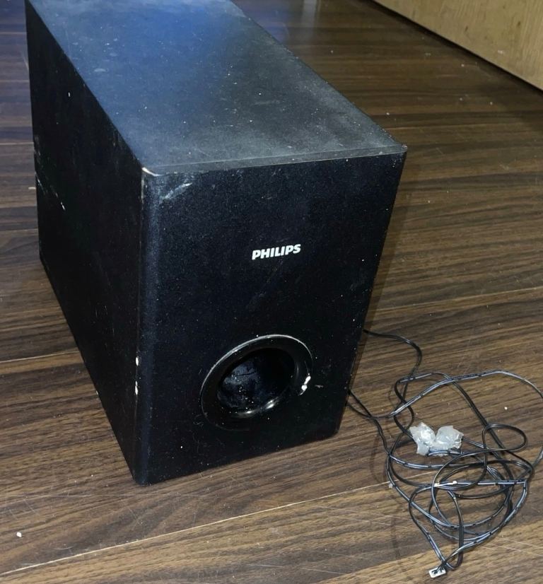 Philips Single Subwoofer Speaker HTL2153B/HTL2163B In Black