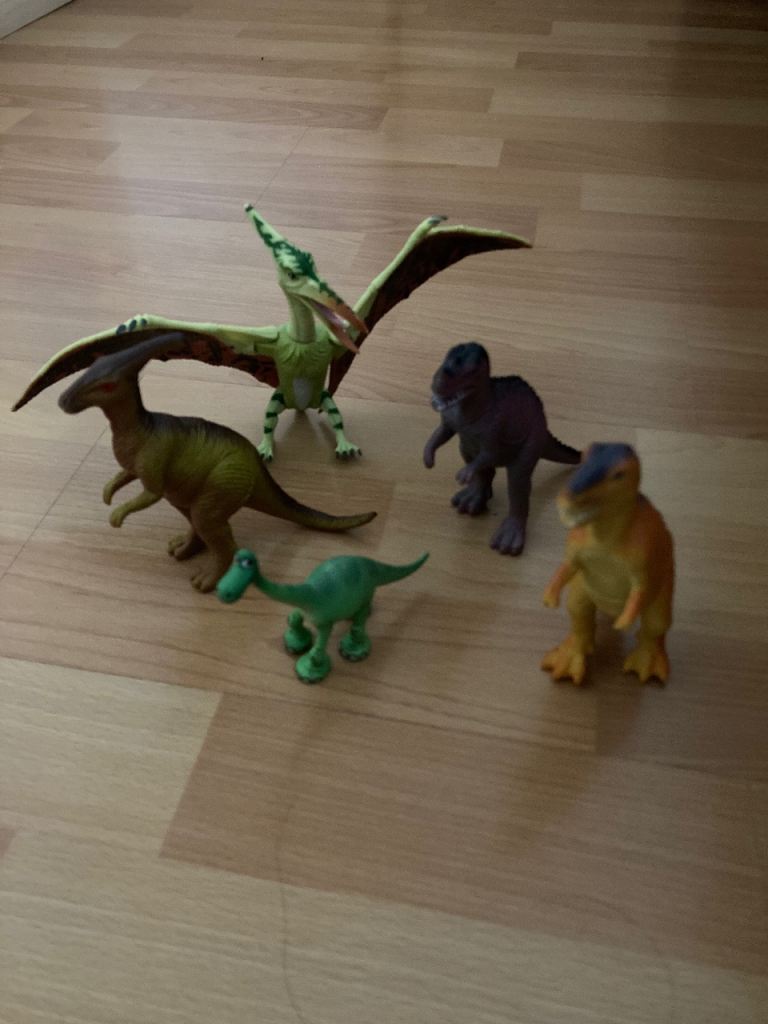 10 x various dinosaurs Plus 5 x Lego dinosaurs