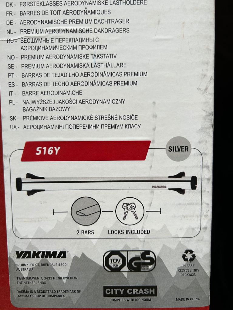 Yakima roof bars