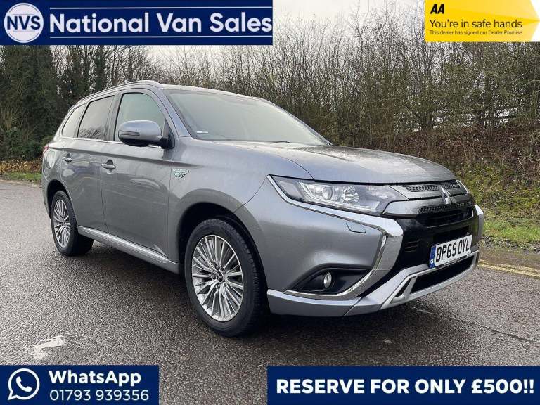 2019 Mitsubishi Outlander 2.4h TwinMotor 13.8kWh Reflex Plus CVT 4WD Euro 6 (s/s) 5dr PANEL VAN P...