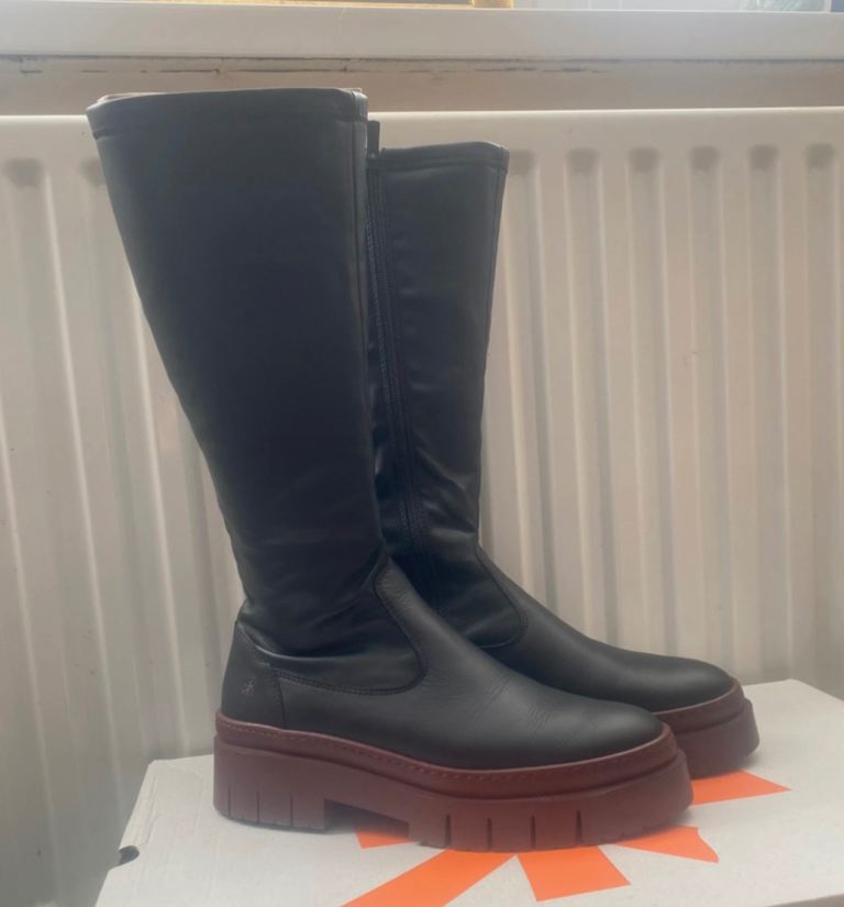 image for ART Black and Bordeaux Nappa 1956 boots, size 8