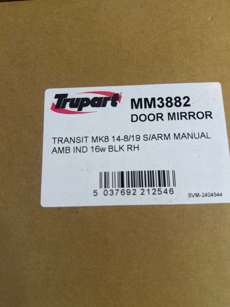 Brand new transit drives mirror 