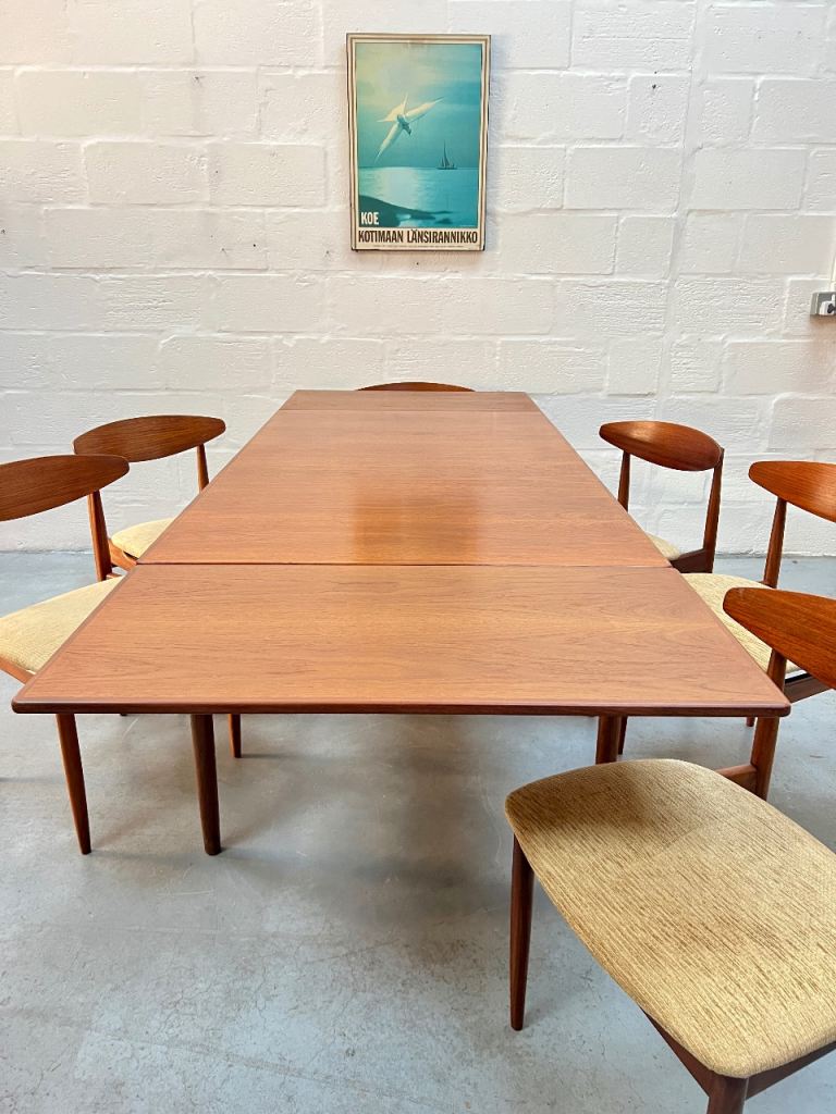 1960s I.B. Kofod Larsen Danish Design G Plan Dining Table 