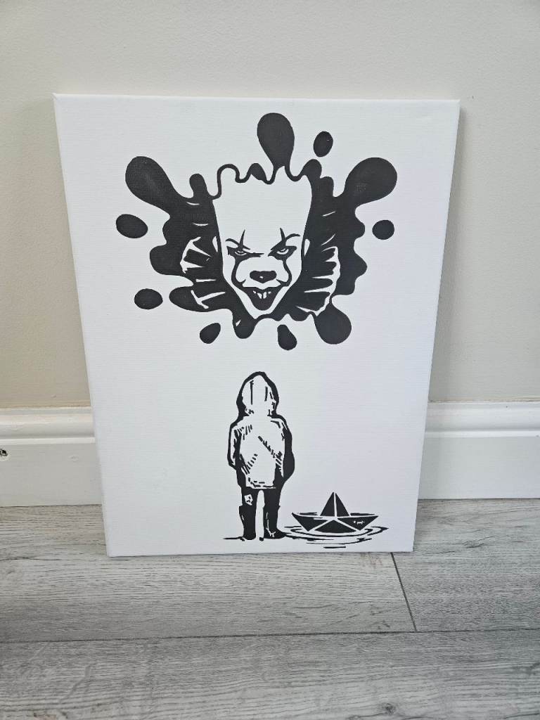 Stephen Kings IT framed canvas 30x40 cm - ready to hang