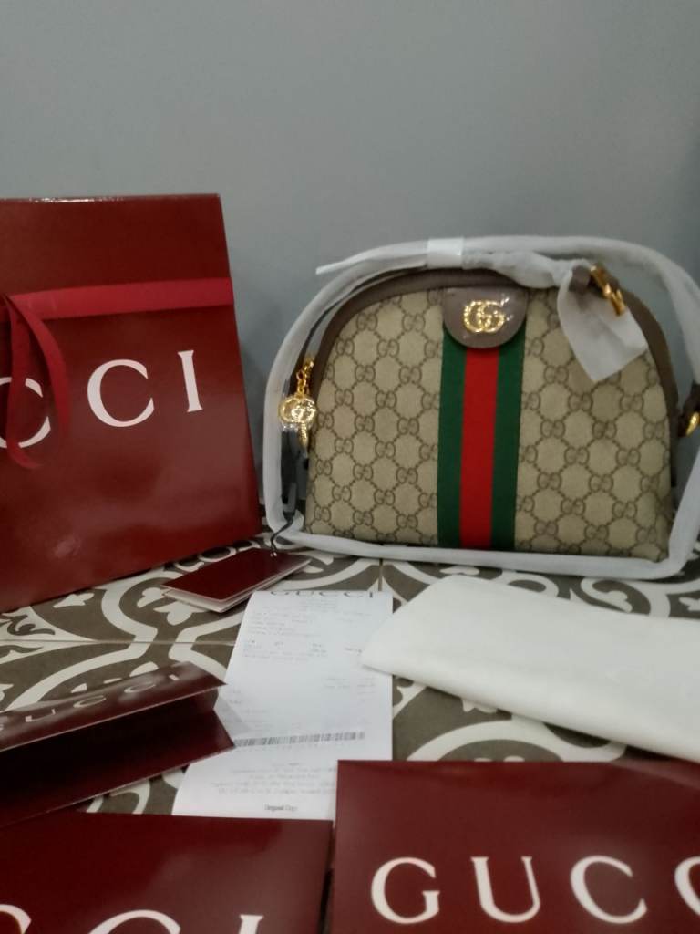NEW Gucci ophedia women's handbag bag box and papers included sales invoice collection delivery 