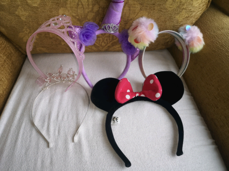 Bundle girls headbands hair accessories unicorn princess Mickey mouse 