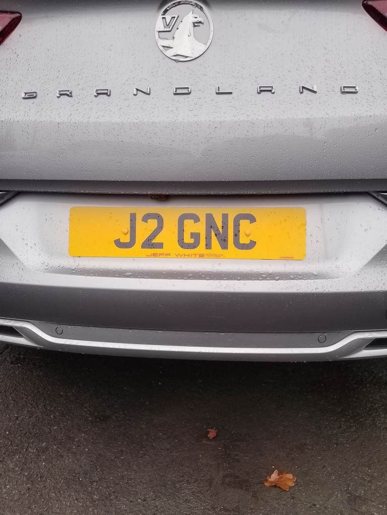 Personalised number plate 
