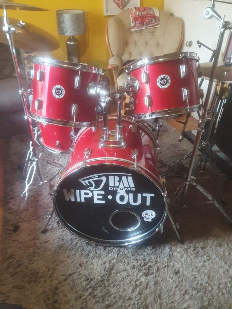 Black mamba full size adult drums